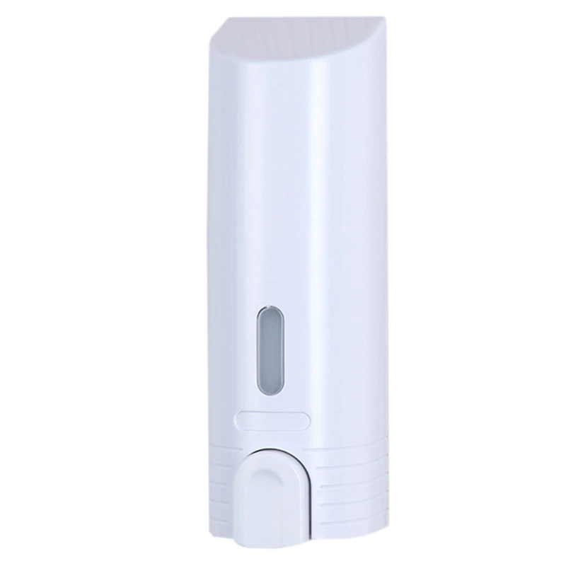 

Hotel Household Wall-Mounted Soap Dispenser Soap Box Shatter-Resistant White Electroplating Hand Sanitizer Bottle