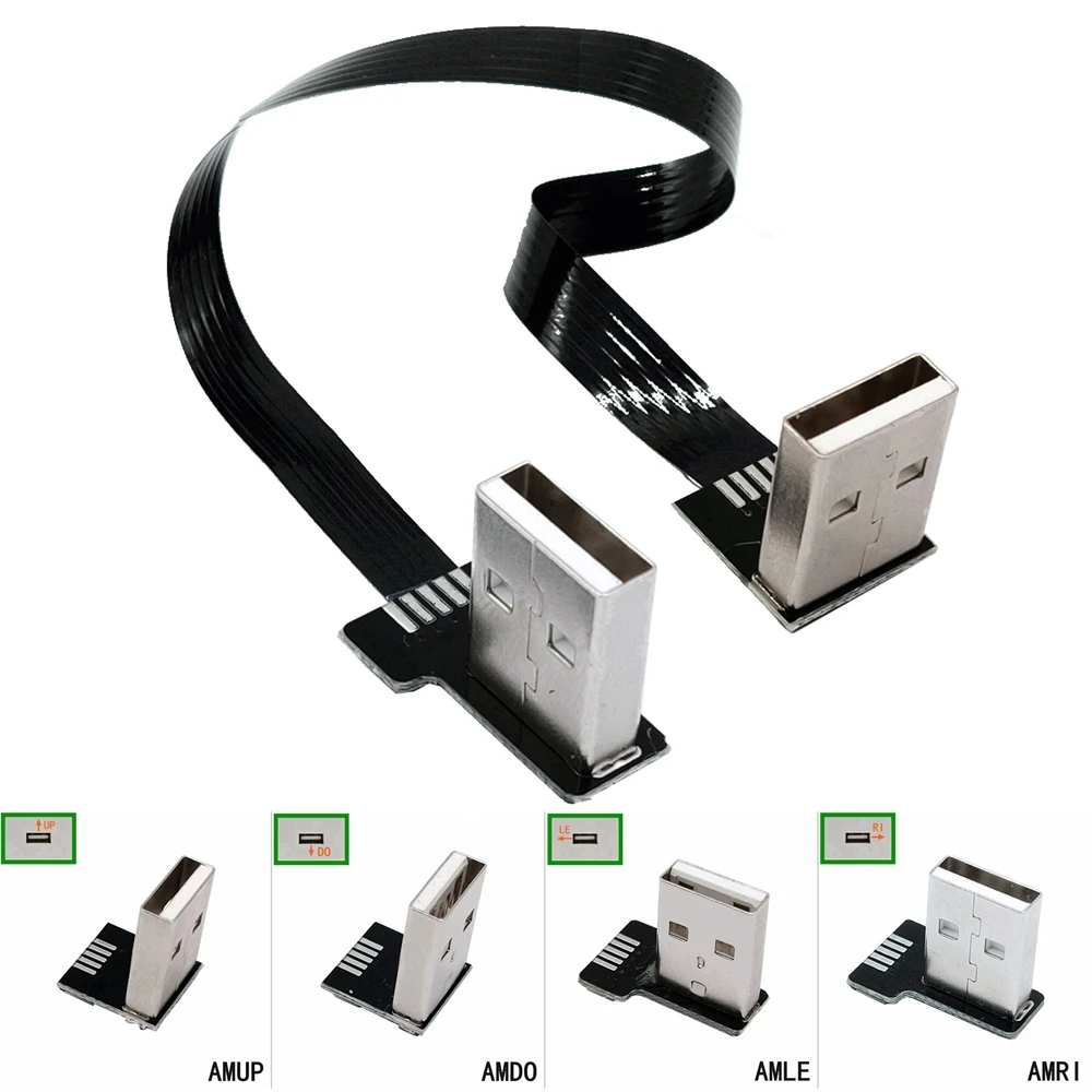 Съемкой от первого лица USB 2 0 Тип-90 градусов адаптер 5 см-100 см гибкие печатные