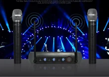 Best Price VHF Frequencies Dynamic Capsule Wireless Microphone 2 Handheld Mic Transmitter Professional Karaoke Best Price VHF Frequencies Dynamic Capsule Wireless Microphone 2 Handheld Mic Transmitter Professional Karaoke