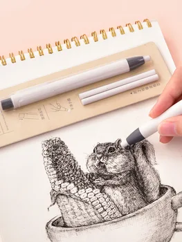 

Mechanical Eraser Press Stationery for School Students The Originality Rubber Auto-scaling Pen-shaped Eraser Eraser for Sketch