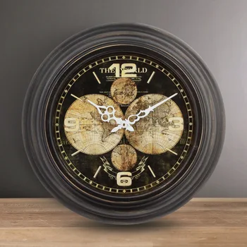 

Luxury Metal Wall Clock European Vintage Living Room Wall Clocks Large Unique Christmas Reloj De Pared Home Decoration ZB5WC