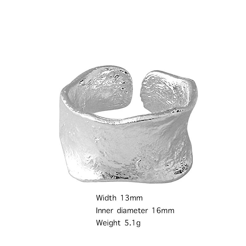 Chunky Gothic Big Bling Adjustable Gold Silver Color Rings For Women Ladies Luxury Irregular Geometric Jewelry Gifts SR2255 - Image 5