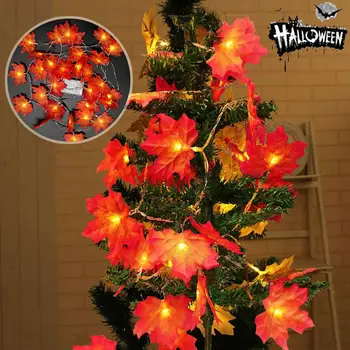 

1.5M 10Led Fairy String Lights Maple Leaves Light Battery Operated For Outdoor Home Christmas Decorations For Party Outdoor
