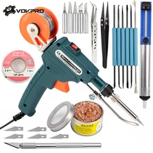 60 Вт США/ЕС вилка 110 В/220 В ручной внутренний нагревательный паяльник автоматически отправляет оловянный пистолет пайка сварочный инструмент для ремонта