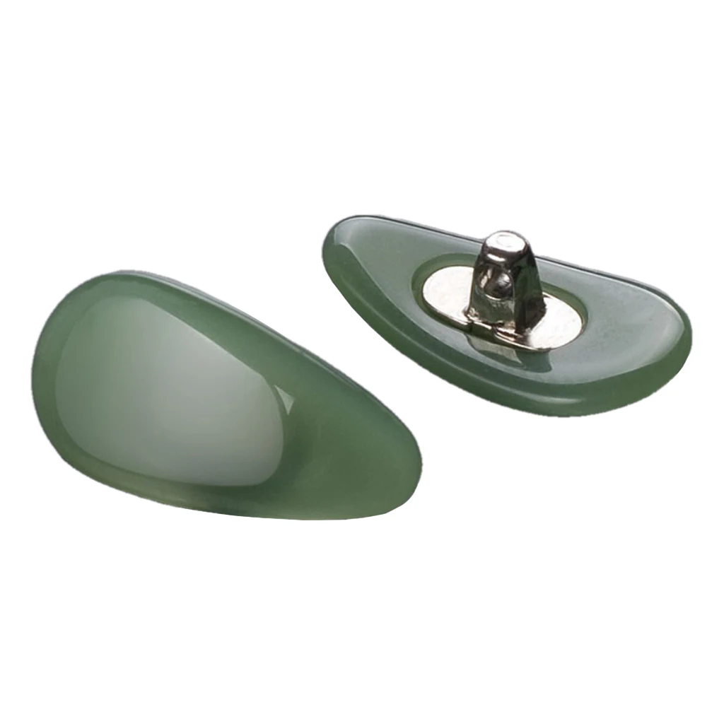 1 Pair Screw-in Nosepad for Eyeglass Sunglasses Spectacles Jade Nose Pads Replacement