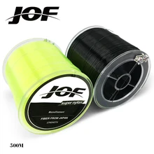 2 pçs jof linha de náilon super forte linha de pesca 500 m 5 LB-30 lb monofilamento japão material fishline