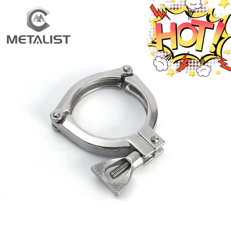 Металлист 1,"-4" Tri Clamp SS304 трехсекционный санитарный наконечник OD подходит для труб OD 19-108 мм для Домашнего Пива