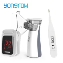 Пульсоксиметр с oled-дисплеем Yongrow, ручной ингалятор для астмы, небулайзер, Детский термометр, семейный медицинский подарок(China)