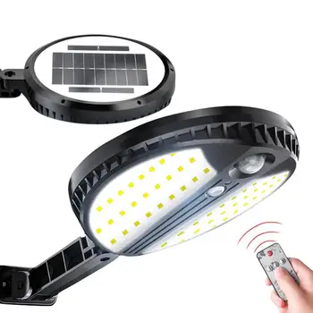 

IP65 Round Solar LED Wall Lamp Remote PIR dual Sensor Body Induction Outdoor Waterproof Yard Light