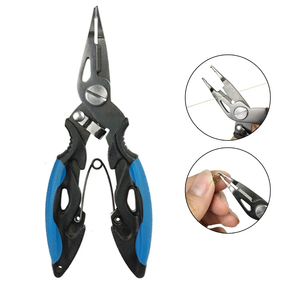 Stainless Steel Fishing Pliers Multi Tool Scissor Hook Removal Tool