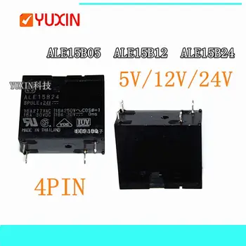 

5PCS/LOT New power Relay ALE15B05 5VDC ALE15B12 12VDC ALE15B24 24VDC 4PIN 16A 5V 12V 24V normally open type Relay