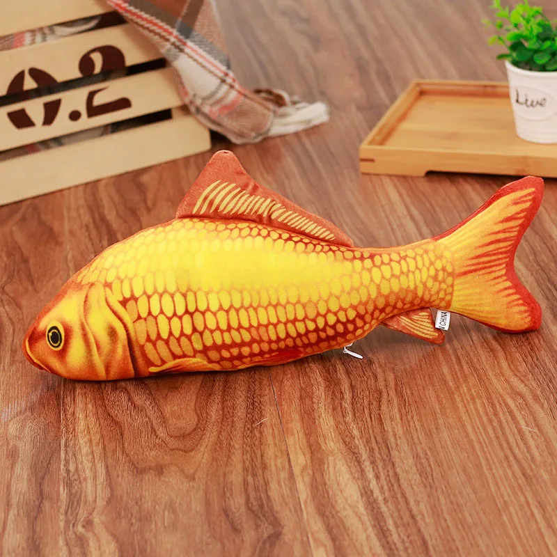 Игрушки для кошек в форме рыбы 3D кошачьи игрушки котят мягкая подушка кукла
