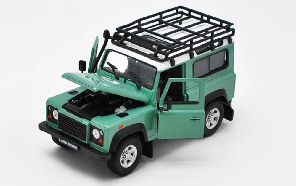 Welly 1/124 1:24 Ностальгический Land Rover Defender внедорожник автомобиль литье под давлением модель игрушки на день рождения для детей мальчиков и девочек