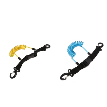 

2 Pack Quick Release Coil Lanyards with Clips - Heavy Duty & Durable