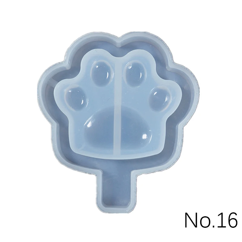 No16 Cat claw SNASAN зыбучие пески ключ формочка для силиконовой Подвески Ювелирных изделий DIY Инструмент УФ-формы для эпоксидной смолы высушенный цветок смола декоративные поделки - Цвет: No16 Cat claw