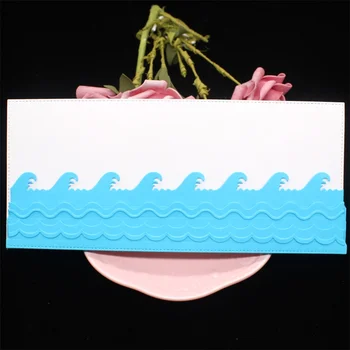 

ZFPARTY Wave Slimline Borders Metal Cutting Dies Stencils for Scrapbooking/photo album Decorative Embossing DIY Paper Cards