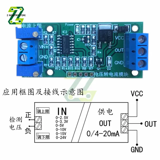 Convertitore Tensione-Corrente 0-10V A 0-20mA - Modulo V/C Per Automazione, Controlli Industriali - Foto 7
