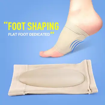 

1 Pairs Stretch Fabric Arch Socks Relieve Pain Support Arch Correction Foot Center Pad Flat Plantar Fasciitis Insert Foot Cover