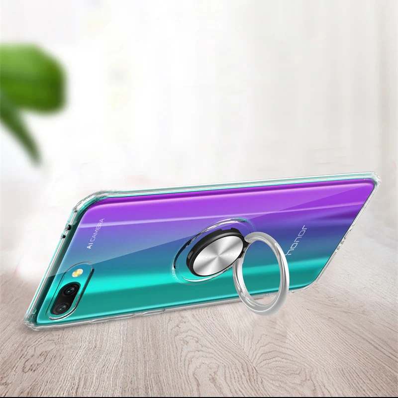 Для Huawei Honor 10 роскошные магнитные металлические кольца подставки Чехлы для