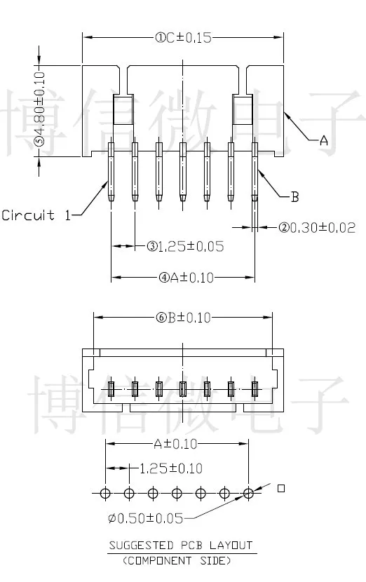 10 шт. JST 1,25 мм шаг разъем Micro GH1.25 2 Pin 2 3 4 5 6 7 8 9 10 P