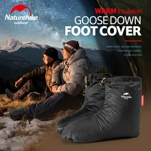 Naturehike Camping Shoe Covers Down Outdoor Unisex 90 White Goose Down Shoes Waterproof Indoor Winter Warm Feet Cover Keep Warm cheap CN(Origin) 80g (S With Packing Bag) Breathable Windproof Thermal Conventional Pullover Fits true to size take your normal size