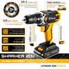 DEKO New Arrival Sharker 20V Electric Screwdriver DC Cordless Drill for Woodworking LED Mini Power Driver Home DIY Power Tools ► Photo 2/6