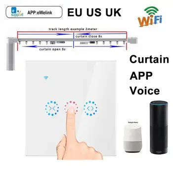 

ewelink DIY smart home wifi curtain switch 220V garage roller blind controller work with alexa Amazon google home EU UK US AU