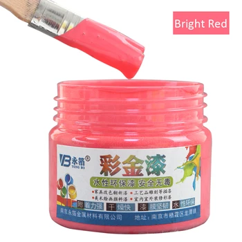 

100g Bright Red Wood Varnish Water-based Paint Acrylic Paint in Wall Art Craft Wooden Door Fabric Pa