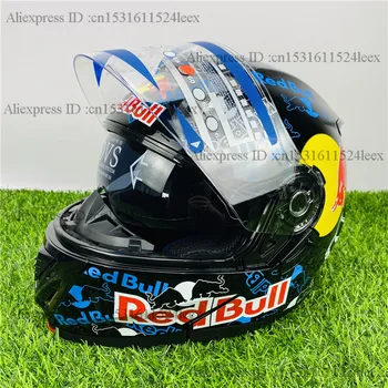 

Flip Up Motorcycle Helmet Motorbike Modular Dual Lens Motocross Moto Helmet Crash Full Face Helmets Casco Moto Casque