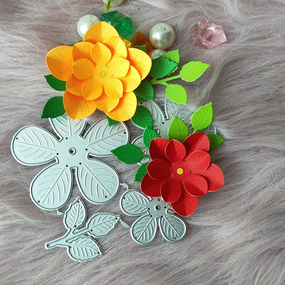 

New flowers metal cutting die mould scrapbook decoration embossed photo album decoration card making DIY handicrafts