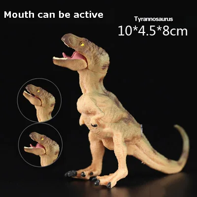 rex child green Оригинальные Динозавры юрского периода Indominus rex Spinosaurus raptor модель трицератопса коллекционные вещи Детские обучающие игрушки для детей подарок - Цвет: rex child green
