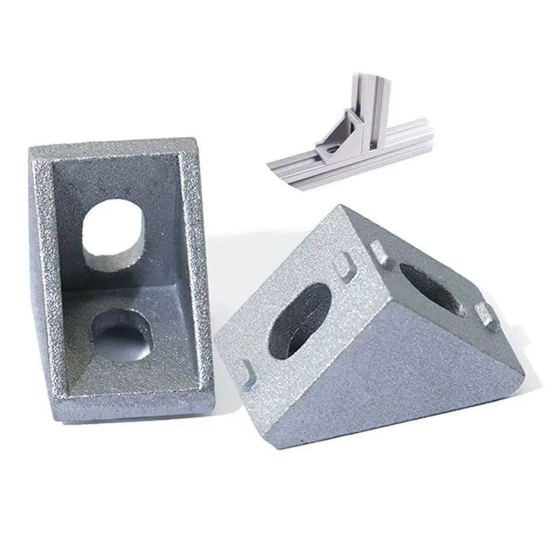 

50pcs 2020 Slot6 Corner Angle L Brackets Connector Fasten connector Aluminum Profile Accessories