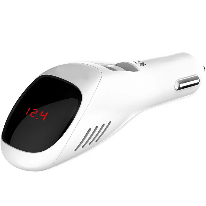 

Hot Selling Car Mounted Air Cleaner Car Phone Charger Digital Air Purifier Anion Purifier Cigarette Lighter