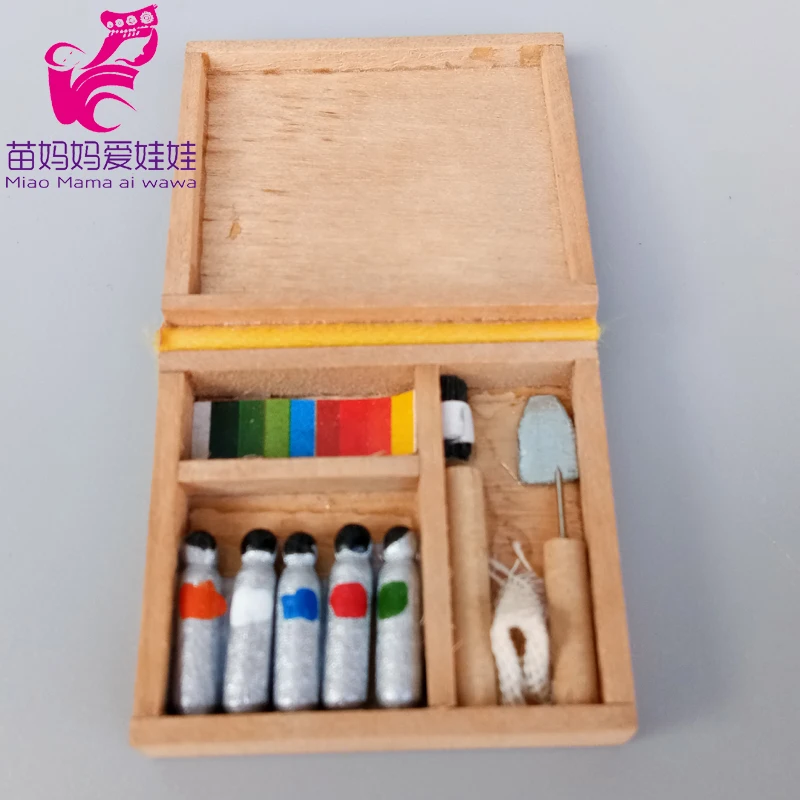 mini Toothpaste toothbrush Daily wash paper soap mask doll house diy decoration stationery for barbie blythe 1/8 1/12 doll 9