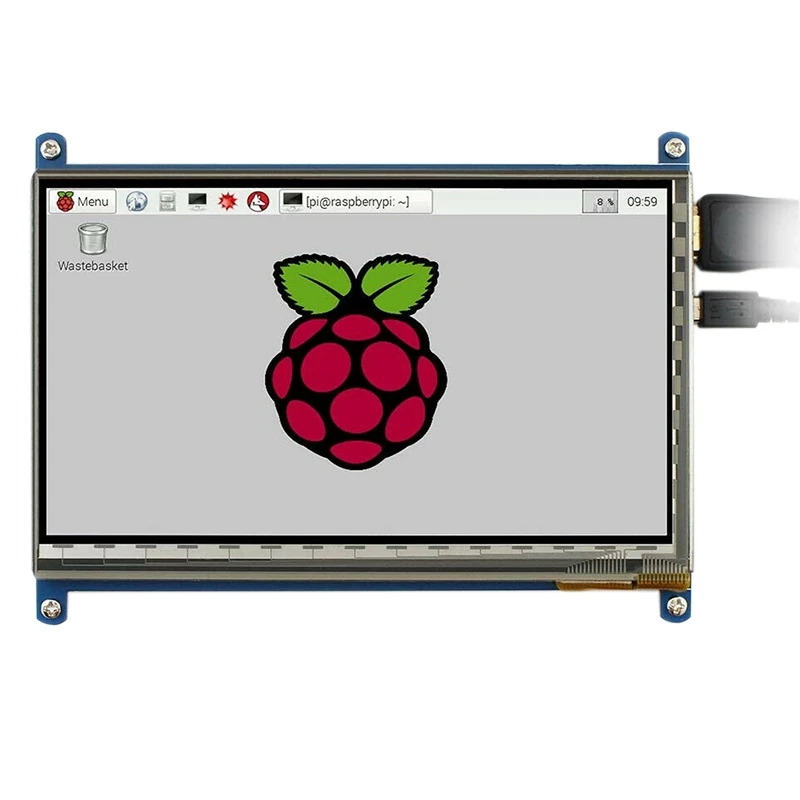 7 дюймовый емкостный пресс-экран Waveshare HDMI LCD (B) 800x480 для Raspberry Pi с поддержкой Windows 10/8