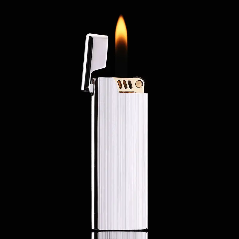 

Ультратонкая оригинальная газовая Бутановая Зажигалка Zorro Free Fire ветрозащитная ретро-зажигалка с шлифовальным кругом надувная Водонепрони...