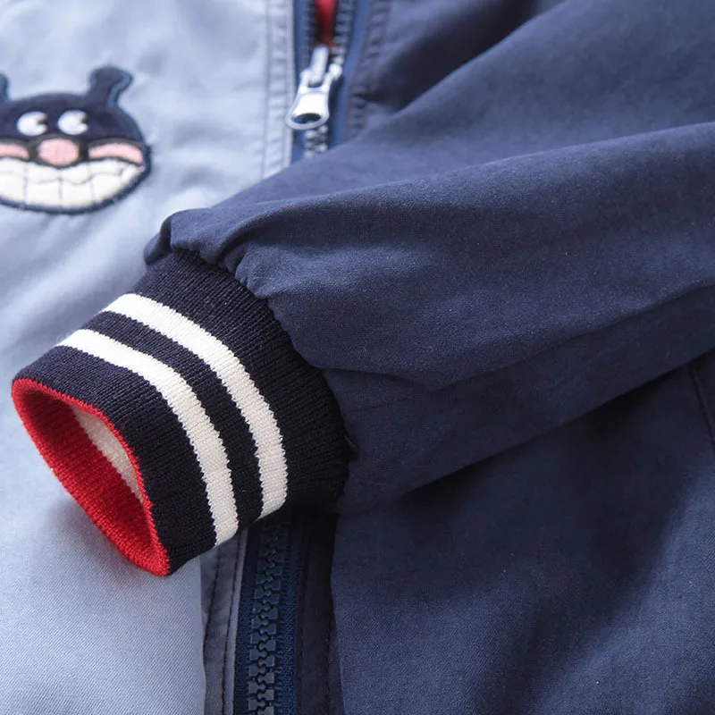 

2018 Autumn Clothing New Style Childrenswear Children Joint Casual Zipper Jacket BOY'S Cartoon Double-Sided Coat