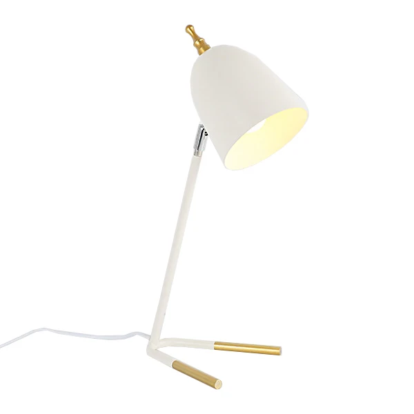 7W LED Table Light Fixture Bedside Desk Night Lamp On/Off Button Plug Bedroom
