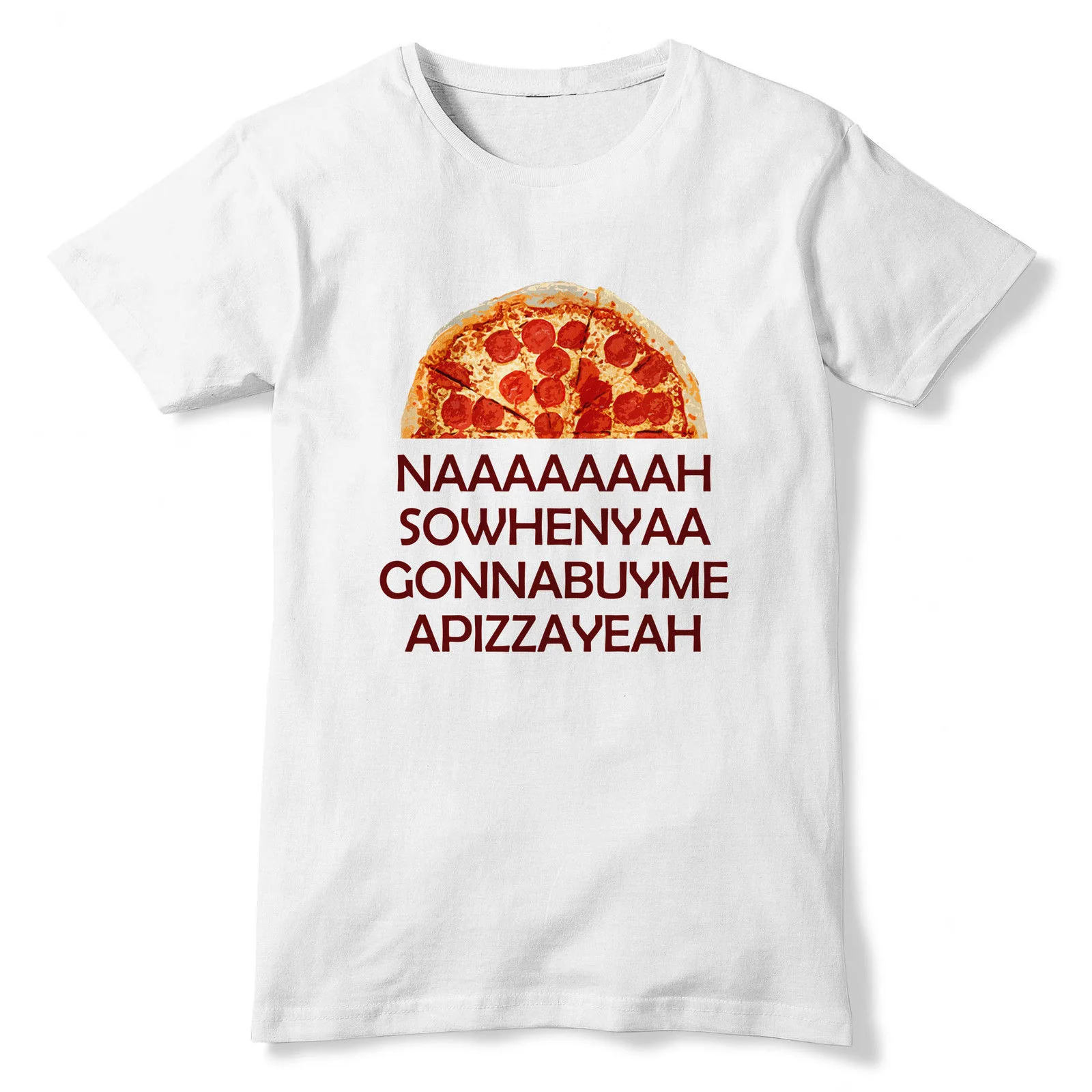 Na So When Ya купить пиццу забавная футболка Pepperoni King Foodie Lion 511 мужские хип-хоп Забавные