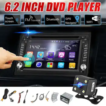 

2 Din 6.2" Android 9 Car DVD Player Multimedia Radio Stereo MP5 GPS SAT NAV bluetooth Touch Screen wifi Rear View Camera