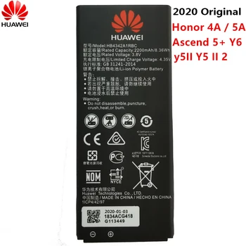

2020 Years Original Huawei Battery HB4342A1RBC for Huawei Y5II Y5 II 2 Ascend 5+ Y6 Honor 4A SCL-TL00 Honor 5A LYO-L21 2200mAh