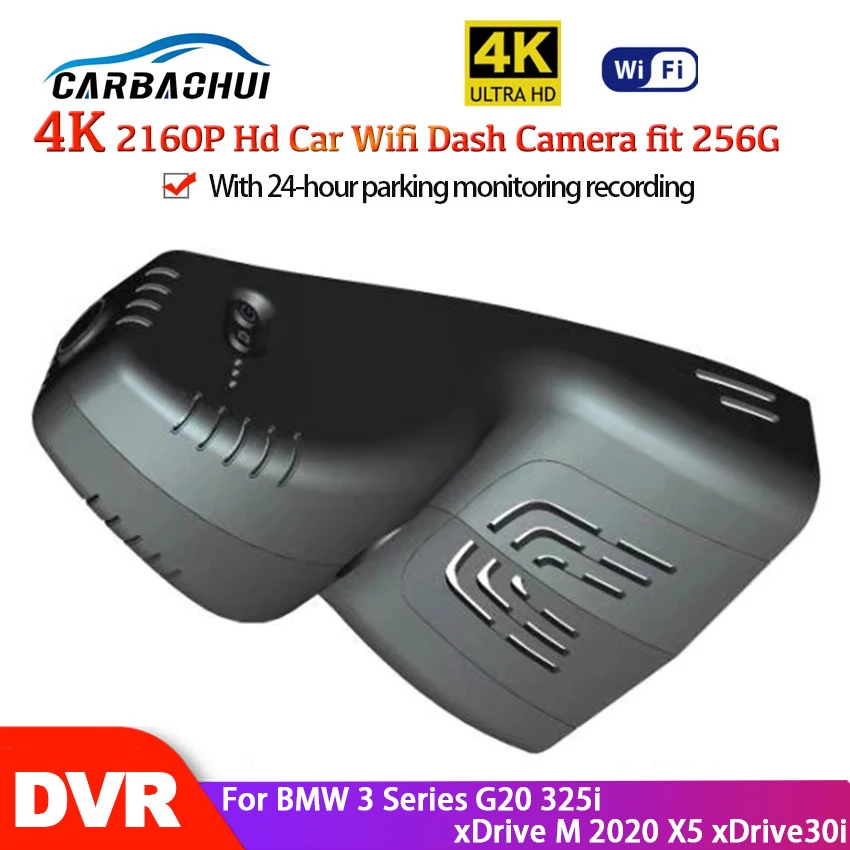 

4K Car Wifi DVR Driving Video Recorder Dash Cam 24-hour parking monitoring For BMW 3 Series G20 325i xDrive M 2020 X5 xDrive30i