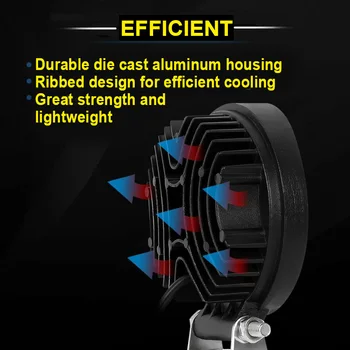 

White Work lights Waterproof Accessories Replacement Lamps 2pcs Motorcycle