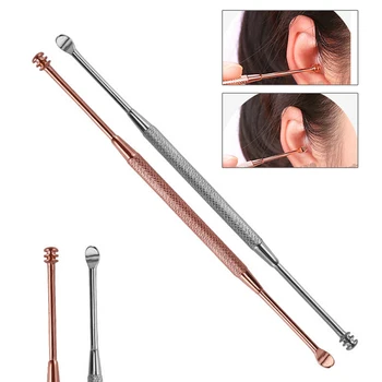 

2Pcs/set Antibacterial Acne Cleaning Ear Syringe Come Done Extractor Stainless Needles Cleaning Removal Ear Care Tools