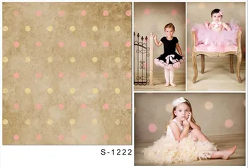 

Retro polka dots backgrounds baby photo portrait vinyl kids photography backdrop of photographer studio props photophone S-1222