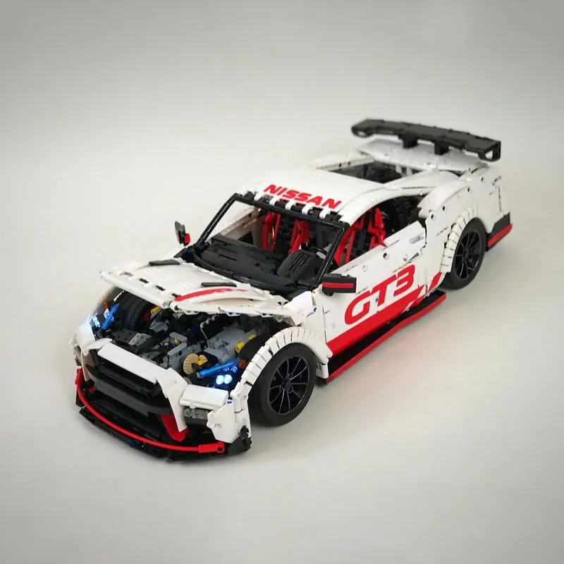 3208 шт. Technic MOC гоночный автомобиль Nissan технология MOC-25326 Кирпичи Модель Строительные Конструкторы игрушки подарок для мальчиков