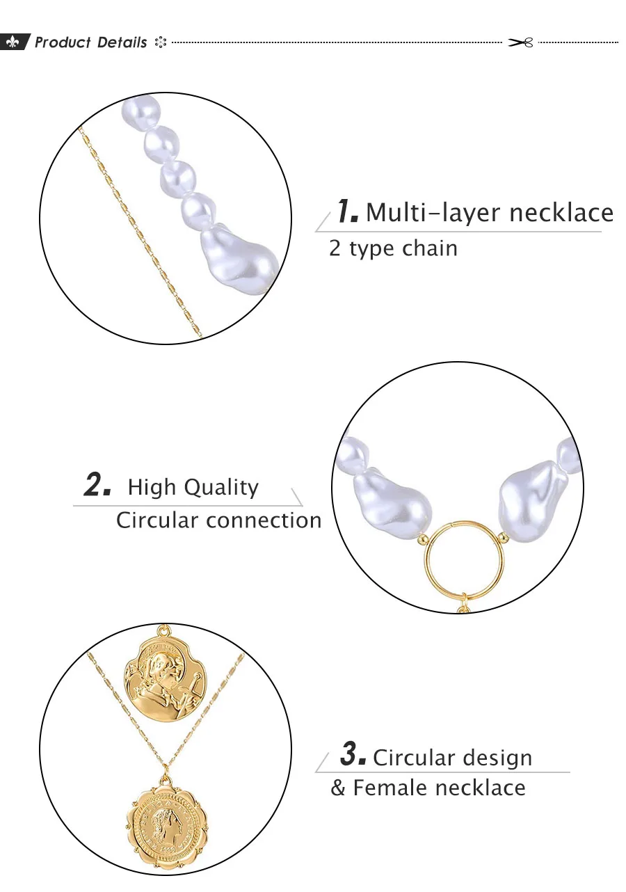 Богемное многослойное ожерелье с подвеской для женщин, модное геометрическое Очаровательное ожерелье на цепочке, ювелирных изделий