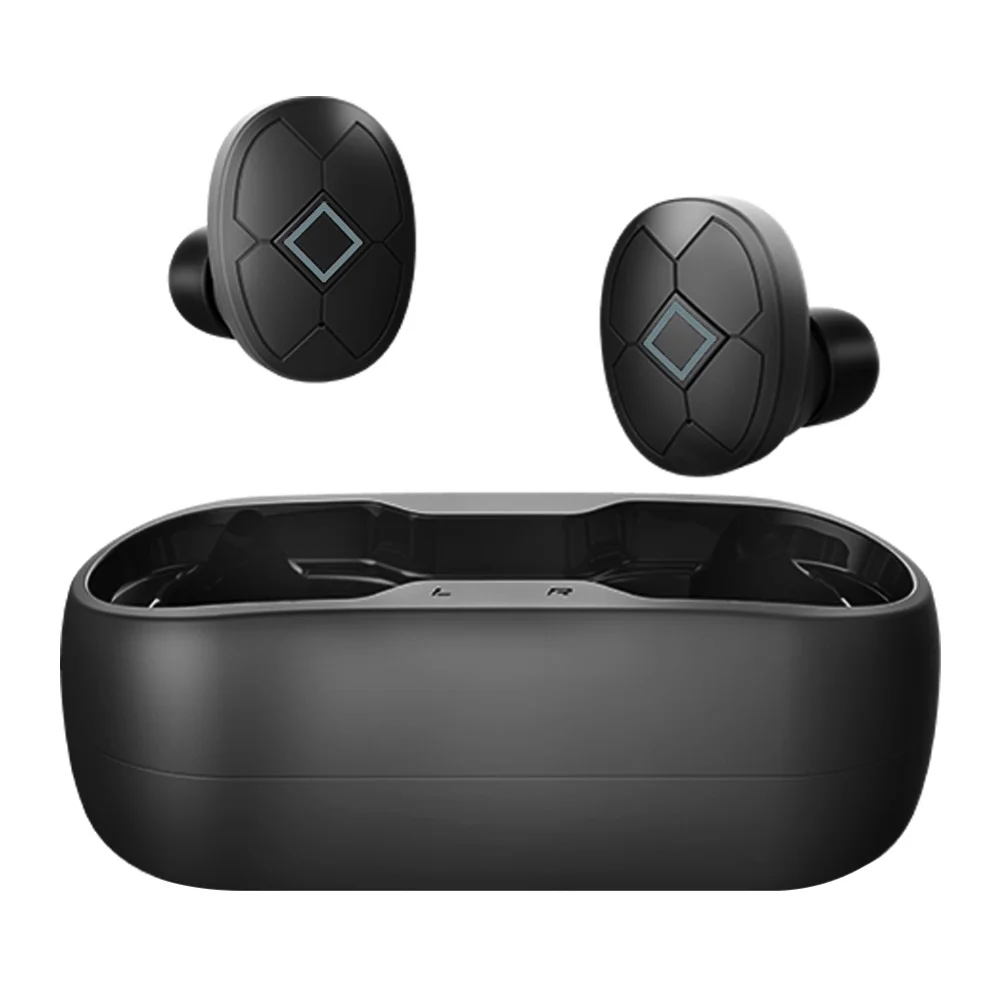 Bluetooth наушники, TWS, беспроводные, Bluetooth 5,0, легкие, водонепроницаемые, спортивные, для бега, наушники, стерео, музыкальный наушник - Цвет: Черный