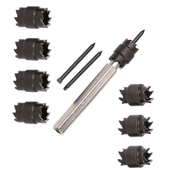 

13Pcs Sided Rotary Spot Weld Cutter Kit 3/8 Inch HSS Spot Weld Cutter Remover Drill Bits Hex Sheet Metal Hole Cutter Remover for