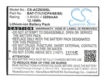 

Cameron Sino Battery for Acer Liquid Z630 Liquid Z630S T04 Replacement BAT-T11 BAT-T11(1ICP4/68/88) KT.0010S.018 3200mAh
